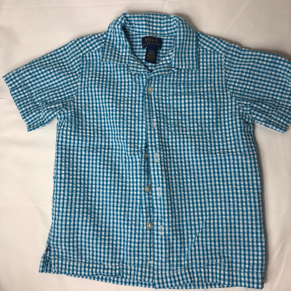 Polo Ralph Lauren in Kids Blue and White Gingham